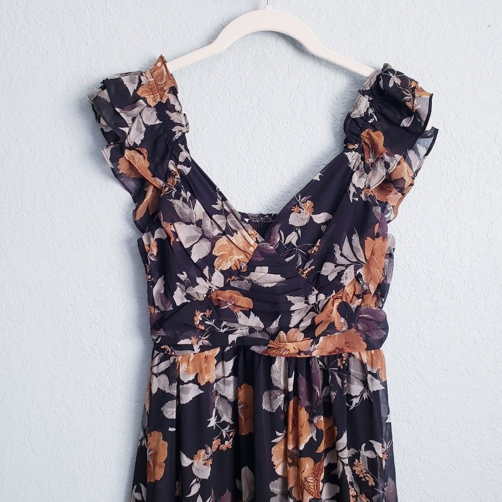 Baltic Born Martina Black And Cooper Floral Maxi Dress - Picture 3 of 5